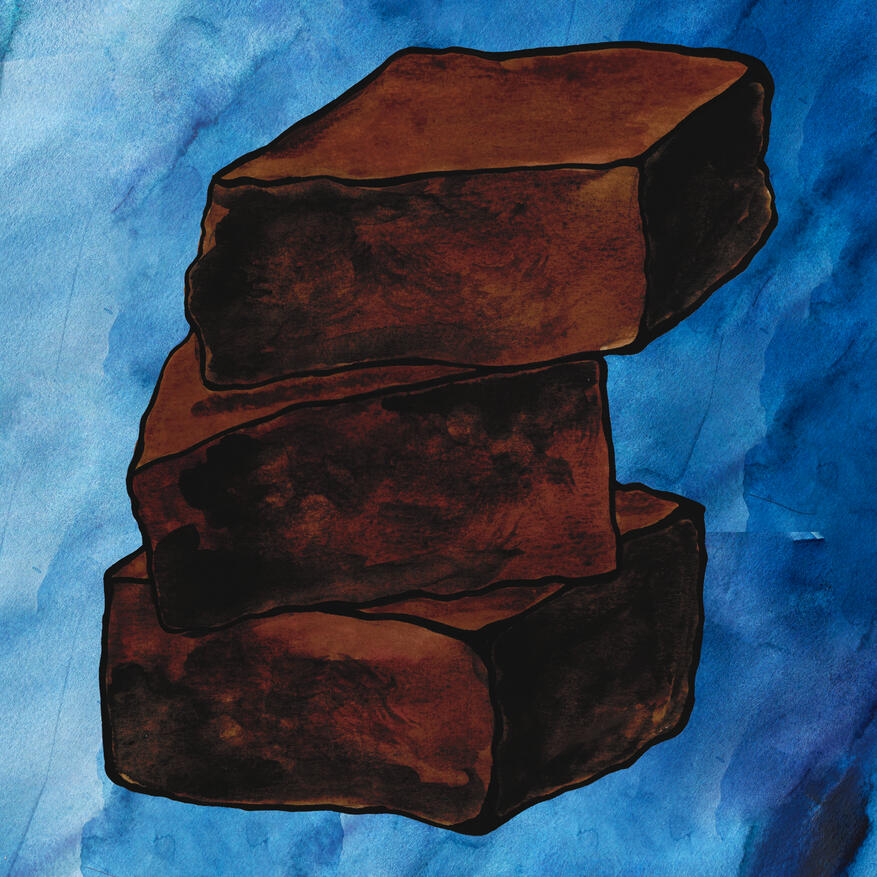 Fudgy Triple Chocolate Brownies